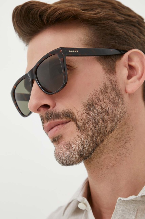 Gucci okulary przeciwsłoneczne GG1345S brązowy