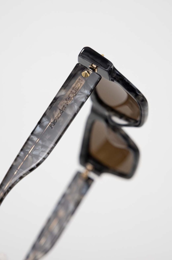 Slnečné okuliare Alexander McQueen hnedá AM0409S