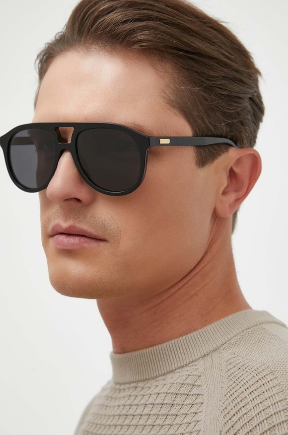 Gucci okulary przeciwsłoneczne jednolita czarny GG1320S