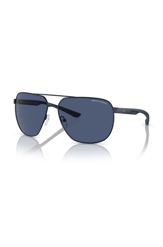 Akcesoria Armani Exchange okulary przeciwsłoneczne pilotki 0AX2047S granatowy