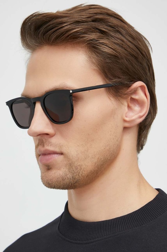 Slnečné okuliare Saint Laurent hladký čierna SL.623