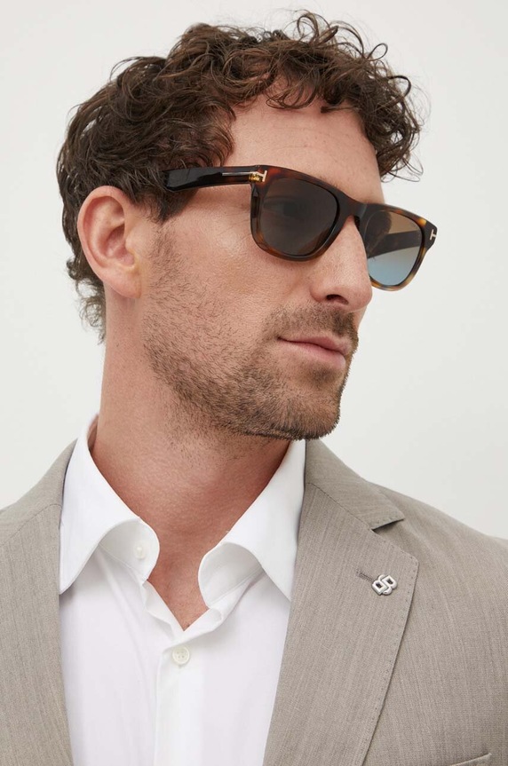 Slnečné okuliare Tom Ford vzorovaný hnedá FT1076.5456B