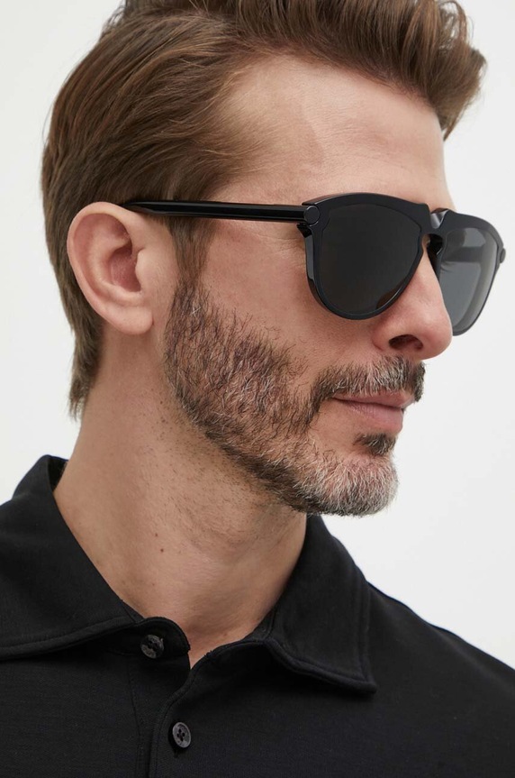Burberry okulary przeciwsłoneczne jednolita czarny 0BE4417U
