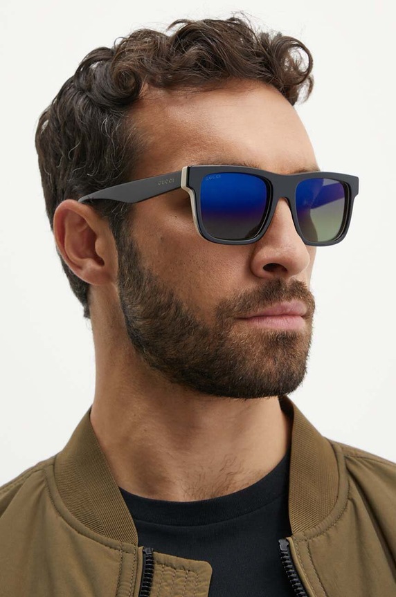 Γυαλιά ηλίου Gucci ομοιόμορφος μαύρο GG1618S