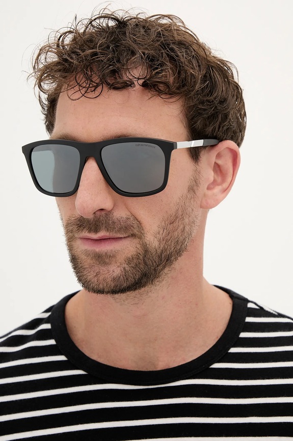 Emporio Armani napszemüveg aviator fekete 0EA4237