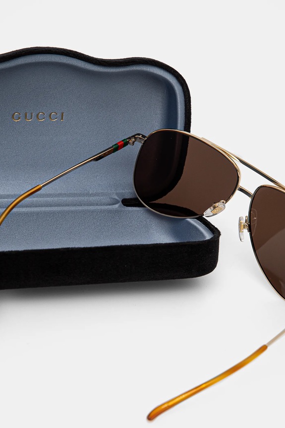 Gucci okulary przeciwsłoneczne GG1677S złoty