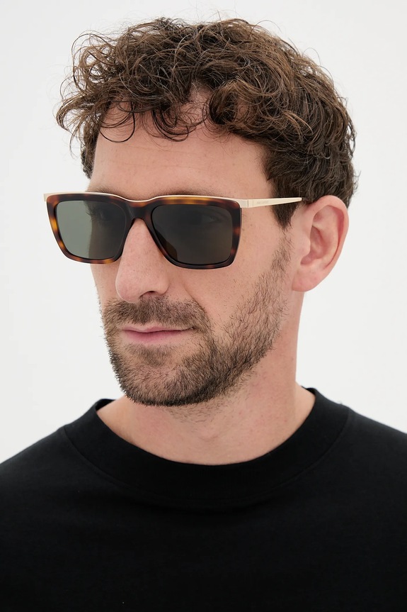 Saint Laurent occhiali da sole a tinta unita oro SL.765