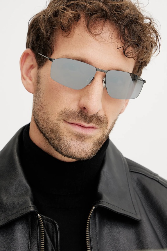 Balenciaga okulary przeciwsłoneczne lustrzana srebrny BB0413S