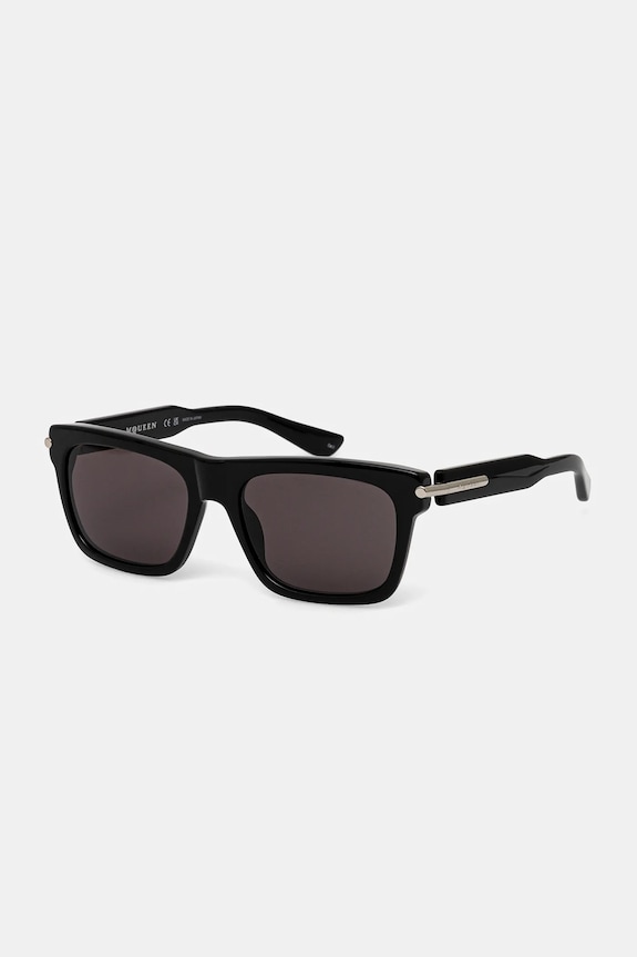Γυαλιά ηλίου Alexander McQueen ορθογώνιο μαύρο AM0495S