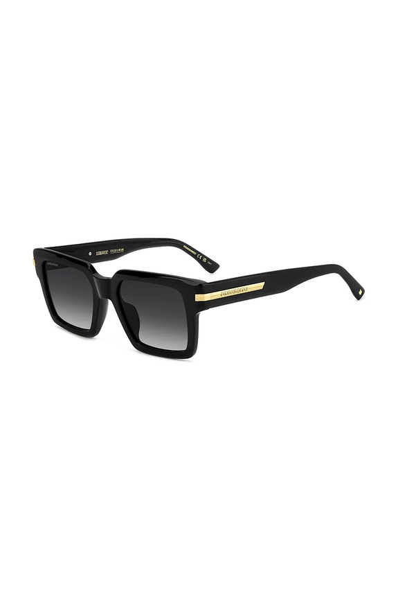 DSQUARED2 okulary prostokątne czarny D2.0161/G/S