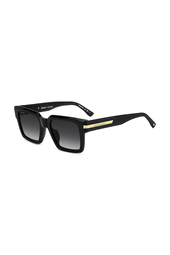 DSQUARED2 okulary prostokątne czarny D2.0161/G/S