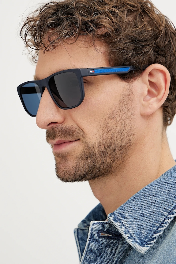 Tommy Hilfiger ochelari de soare dreptunghiular bleumarin TH.2200/S