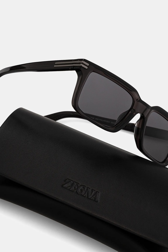 Zegna occhiali da sole nero EZ0249.5320D