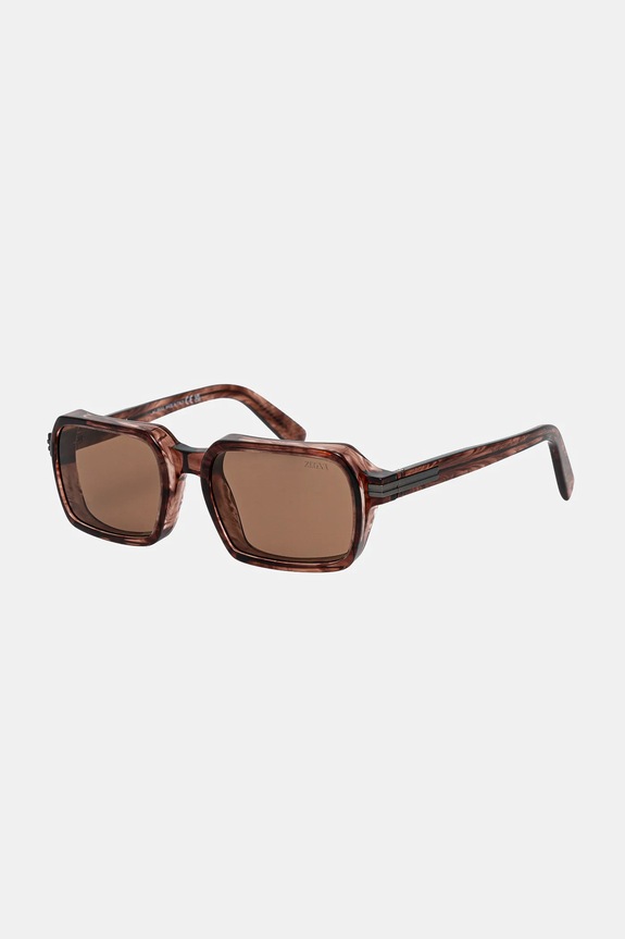 Sluneční brýle Zegna EZ0254.5571E hnědá AA00