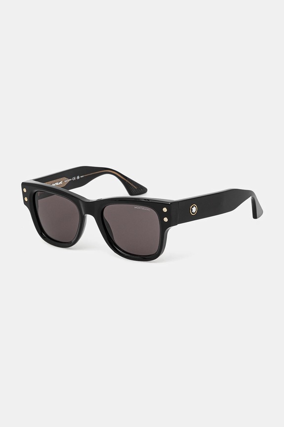Montblanc okulary przeciwsłoneczne MB0381S czarny AA00