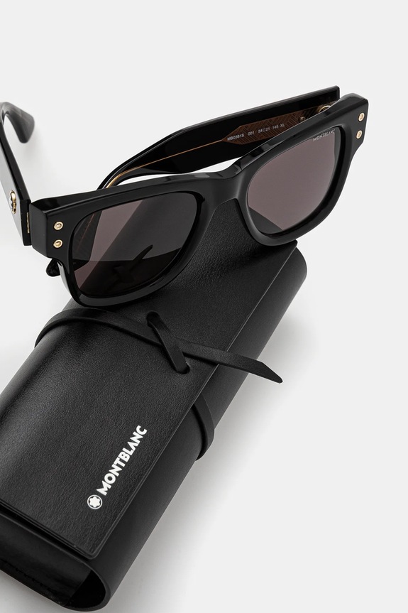Montblanc okulary przeciwsłoneczne czarny MB0381S