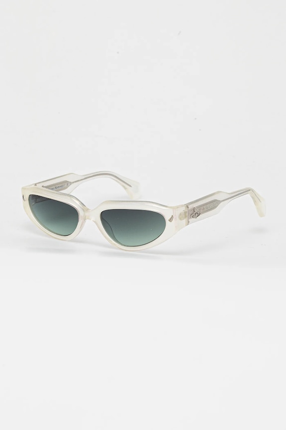 Vivienne Westwood okulary przeciwsłoneczne Grace gładka z detalem transparentny VW5090