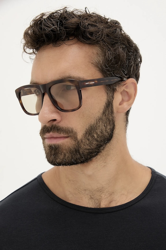 Saint Laurent okulary jednolita brązowy SL.558