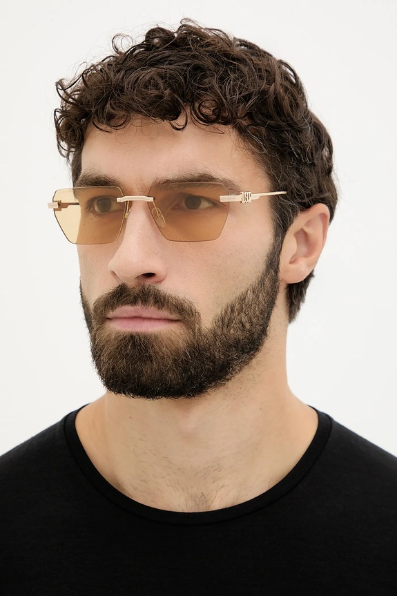 DSQUARED2 ochelari de soare transparent aur D2.0102/S