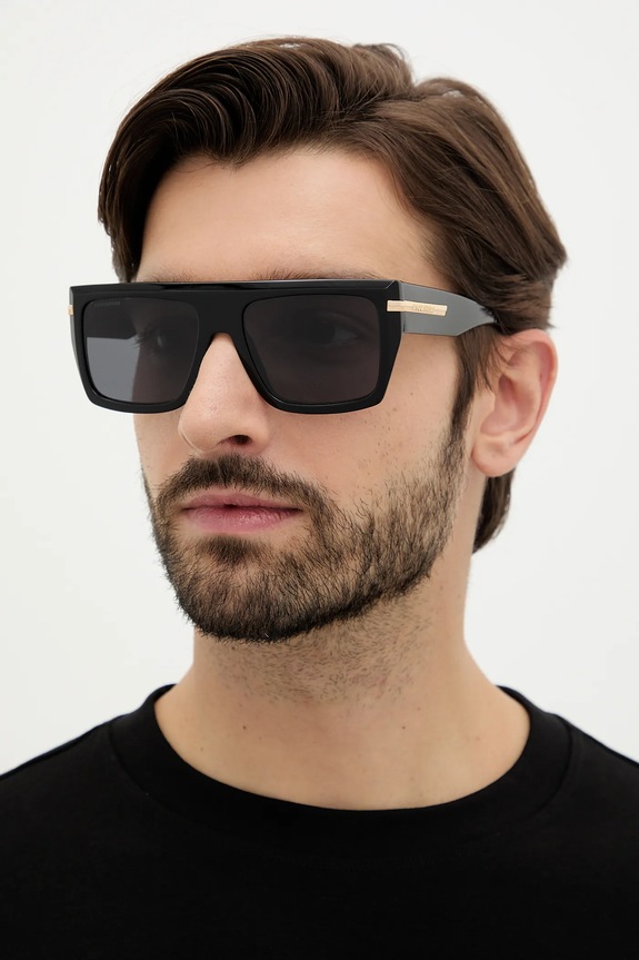 DSQUARED2 ochelari de soare dreptunghiular negru D2.0177/S