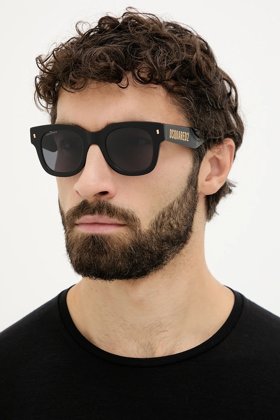 DSQUARED2 ochelari de soare dreptunghiular negru D2.0180/S