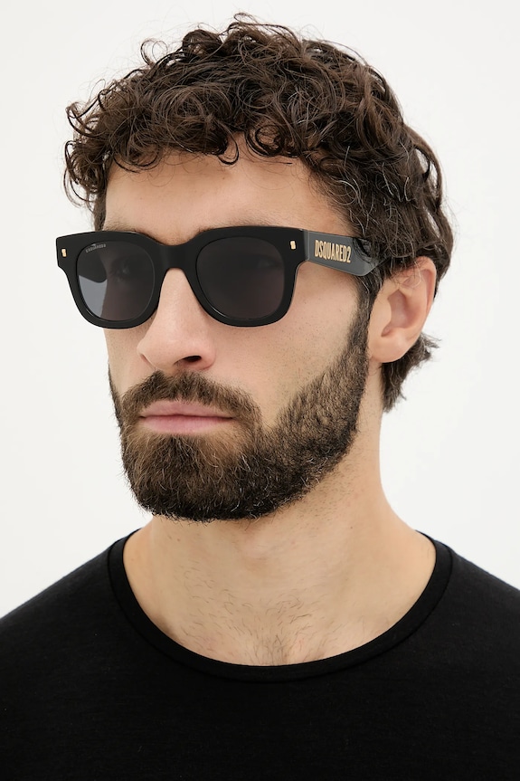 DSQUARED2 ochelari de soare dreptunghiular negru D2.0180/S