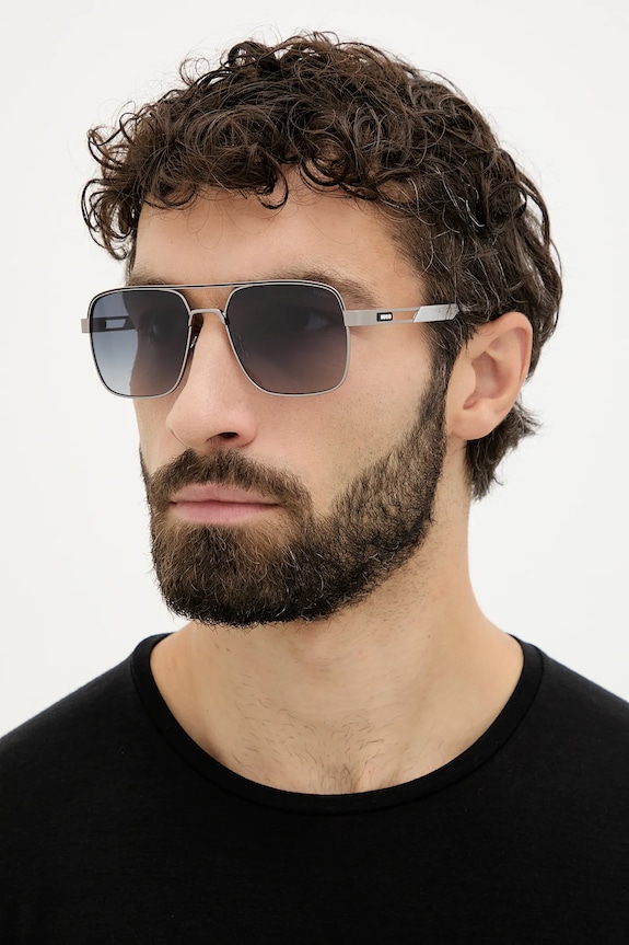 HUGO ochelari de soare aviator argintiu HG.1384/S