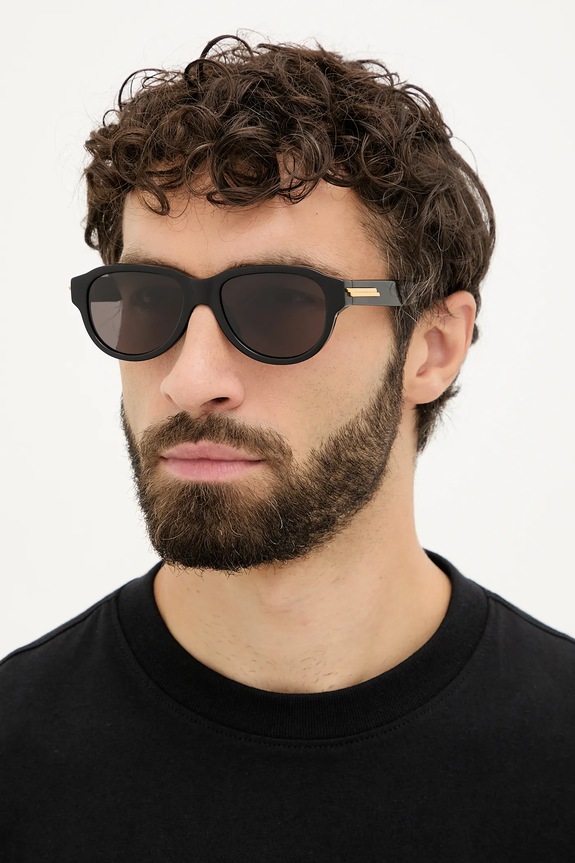 Bottega Veneta ochelari de soare geometric negru BV1410S