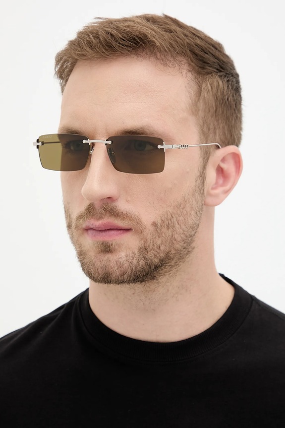 Gucci ochelari de soare uniforme argintiu GG1941S