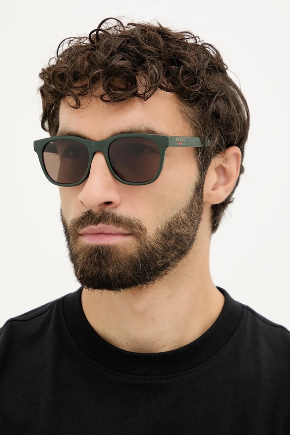 Gucci okulary przeciwsłoneczne jednolita zielony GG1985S
