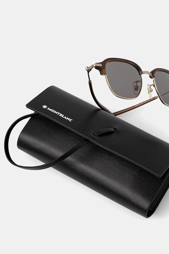 Montblanc okulary przeciwsłoneczne brązowy MB0390S
