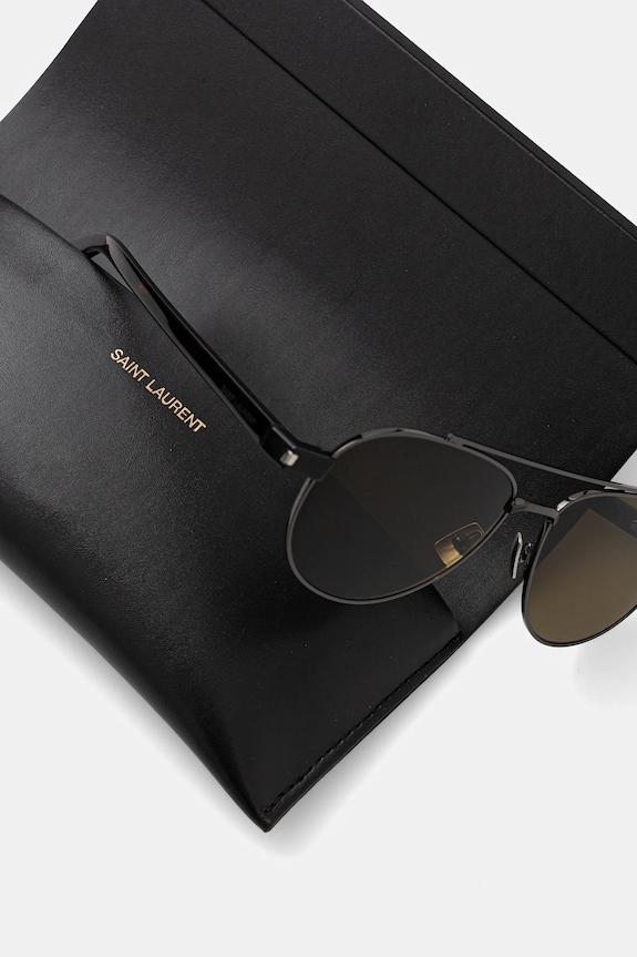 Slnečné okuliare Saint Laurent hnedá SL.843