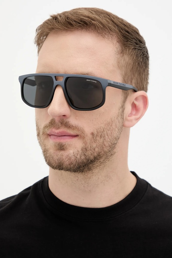 Armani Exchange okulary przeciwsłoneczne jednolita szary 0AX4161SU