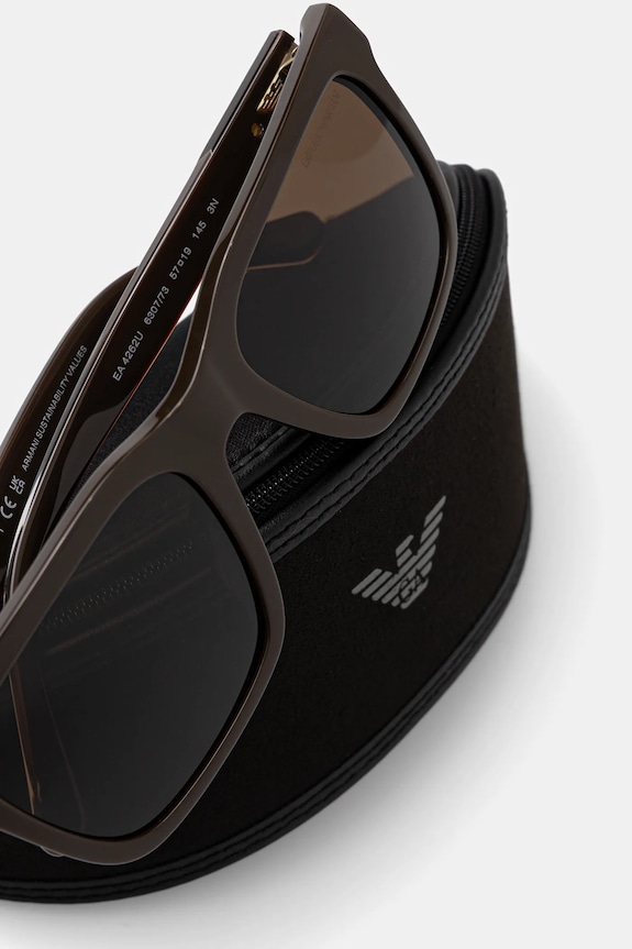 Sluneční brýle Emporio Armani hnědá 0EA4262U