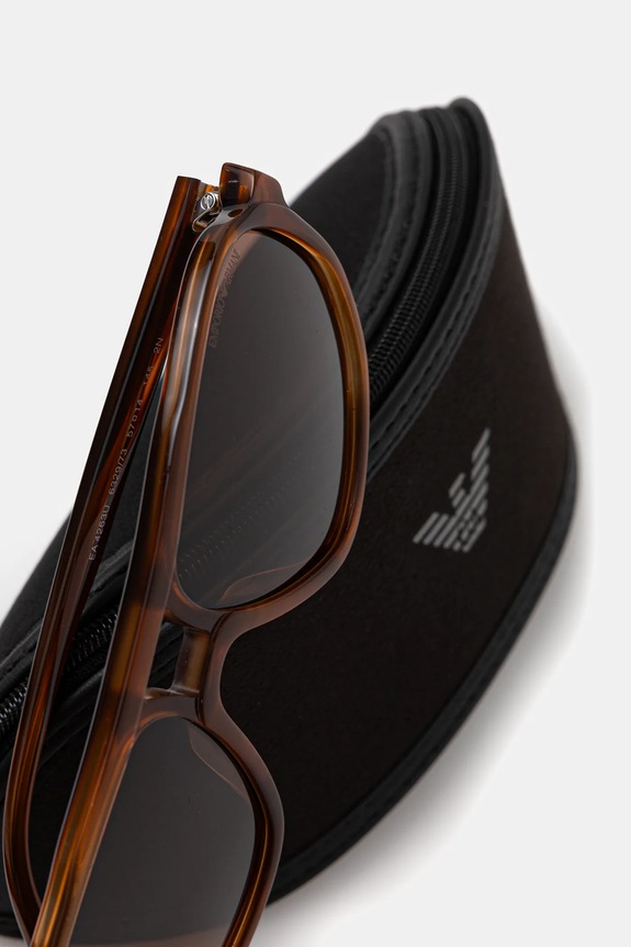 Emporio Armani okulary przeciwsłoneczne brązowy 0EA4263U
