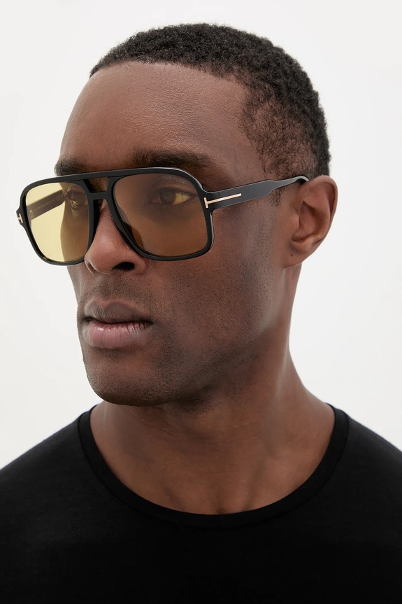 Tom Ford ochelari de soare Falconer uniforme negru FT0884.6001E