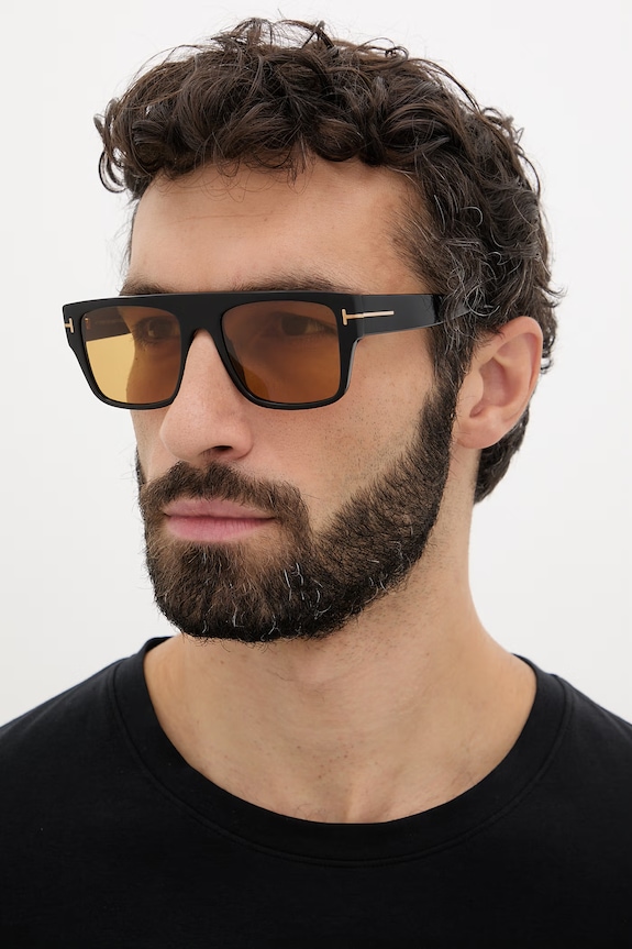 Tom Ford ανδρικά γυαλιά ηλίου ορθογώνιο μαύρο FT0907.5501E