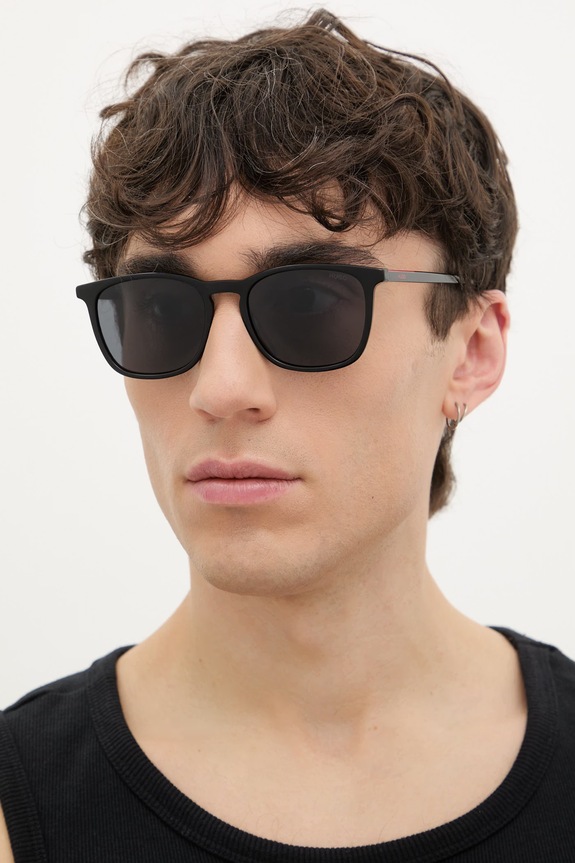 HUGO ochelari de soare uniforme negru HG.1399/S