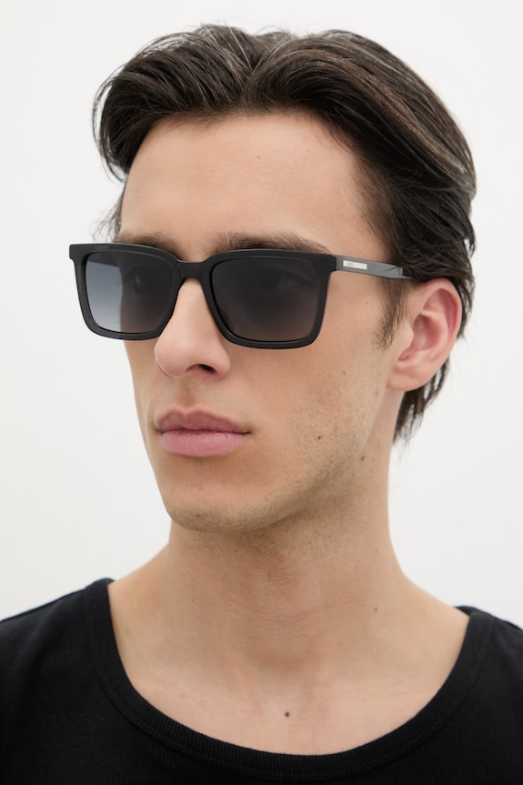 BOSS ochelari de soare dreptunghiular negru BOSS.1893/G/S