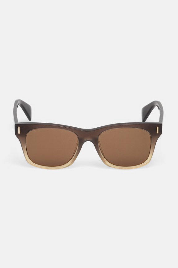 Akcesoria Alexander McQueen okulary przeciwsłoneczne męskie AM0551S brązowy