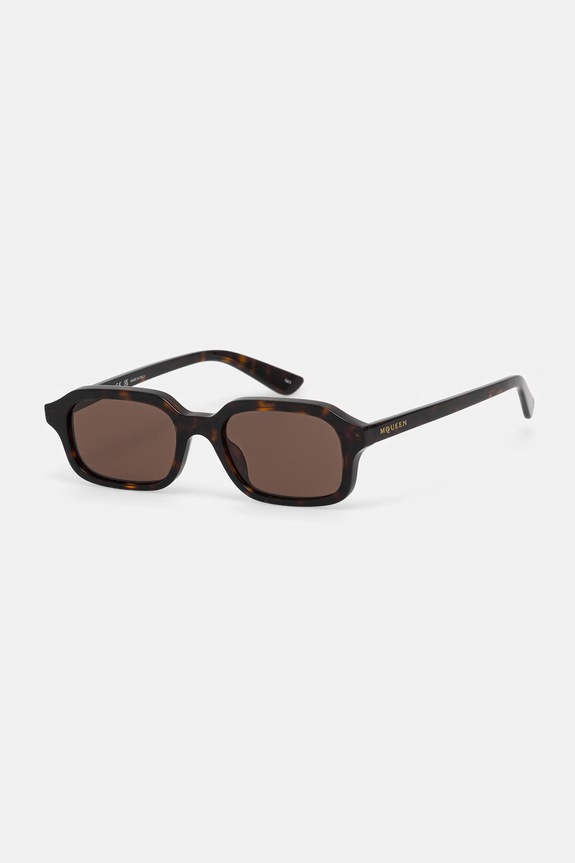 Alexander McQueen okulary przeciwsłoneczne męskie brązowy AM0558S