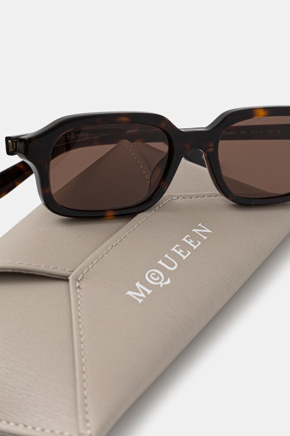 Alexander McQueen okulary przeciwsłoneczne męskie brązowy AM0558S