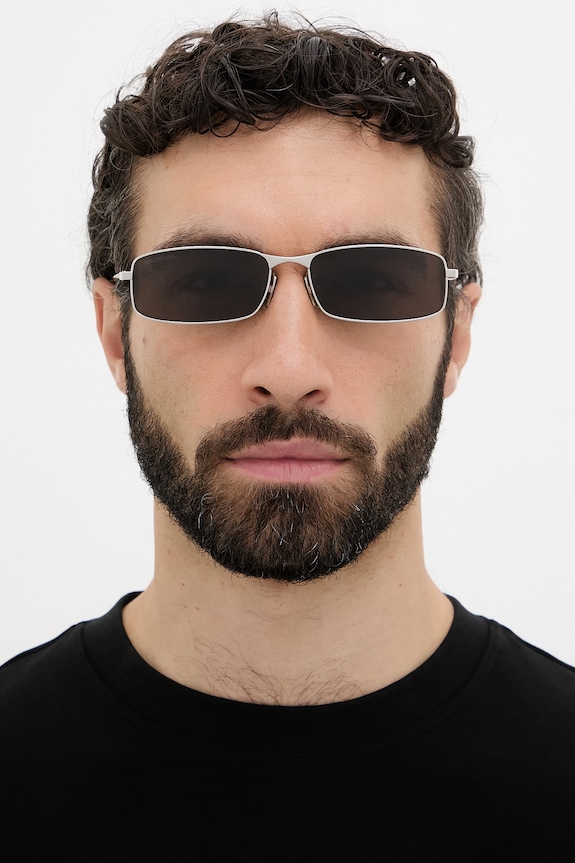 Balenciaga okulary przeciwsłoneczne męskie BB0493S srebrny