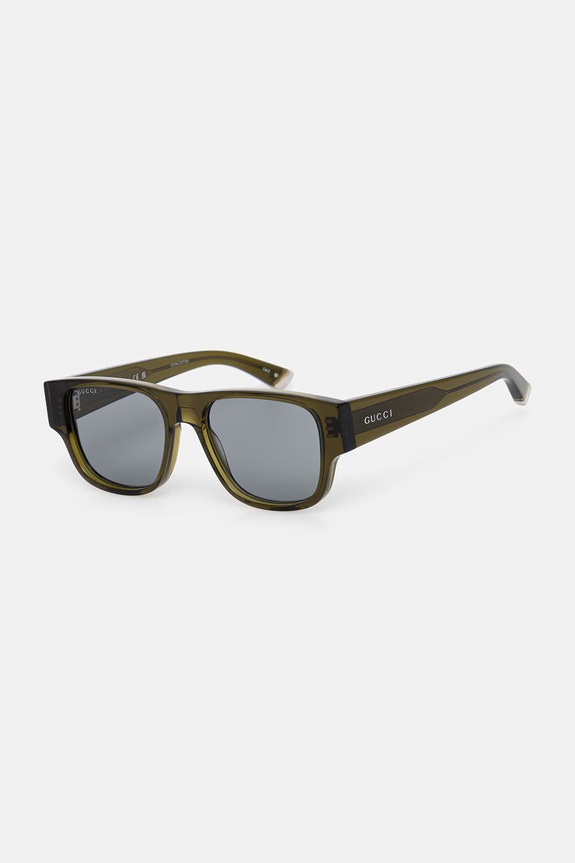 Gucci Τετράγωνα γυαλιά ηλίου ανδρικά GG2075S πράσινο AA00