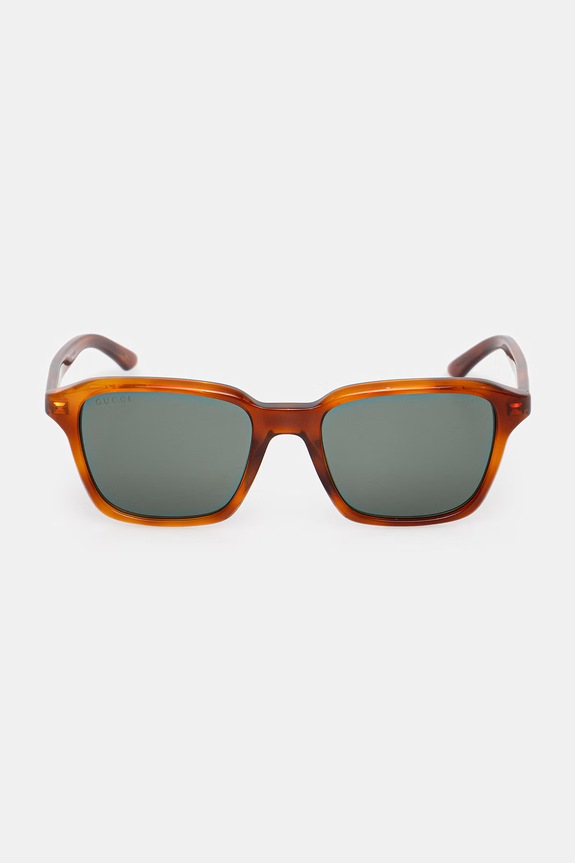 Akcesoria Gucci okulary przeciwsłoneczne kwadratowe męskie GG2078S pomarańczowy