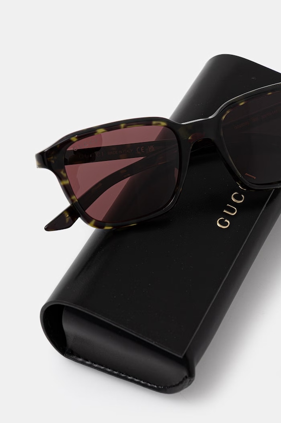 Gucci Štvorcové slnečné okuliare pánske čierna GG2078S