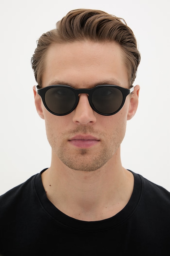 Gucci okulary przeciwsłoneczne okrągłe męskie GG2079S czarny