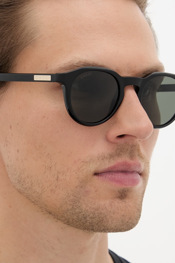 Gucci okulary przeciwsłoneczne okrągłe męskie GG2079S