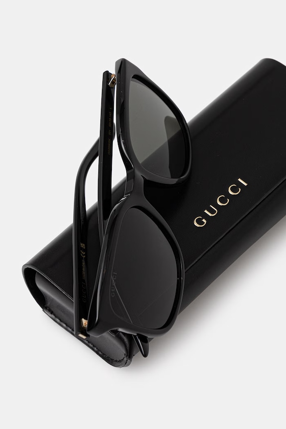 Gucci štvorcové slnečné okuliare pánske čierna GG2080SK