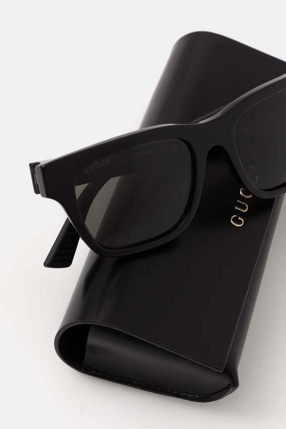 Gucci štvorcové slnečné okuliare pánske čierna GG2089S